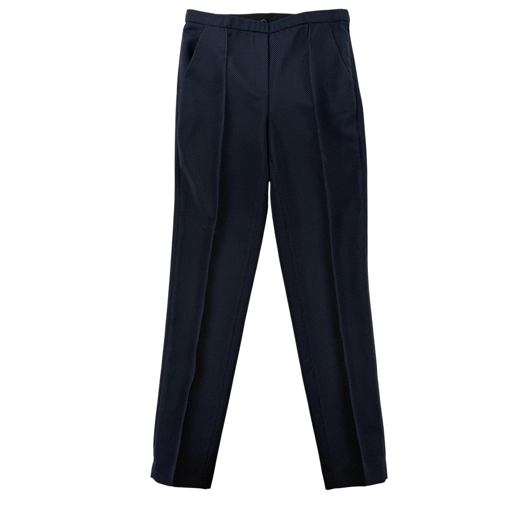 T Tahari‎ Dress Pants Womens 4 Blue Geometric Knit Slim Lined Work Office